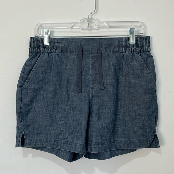 Magellan Outdoors Women's Campfire Chambray Shorty Shorts Denim Blue Size Medium - Picture 2 of 14